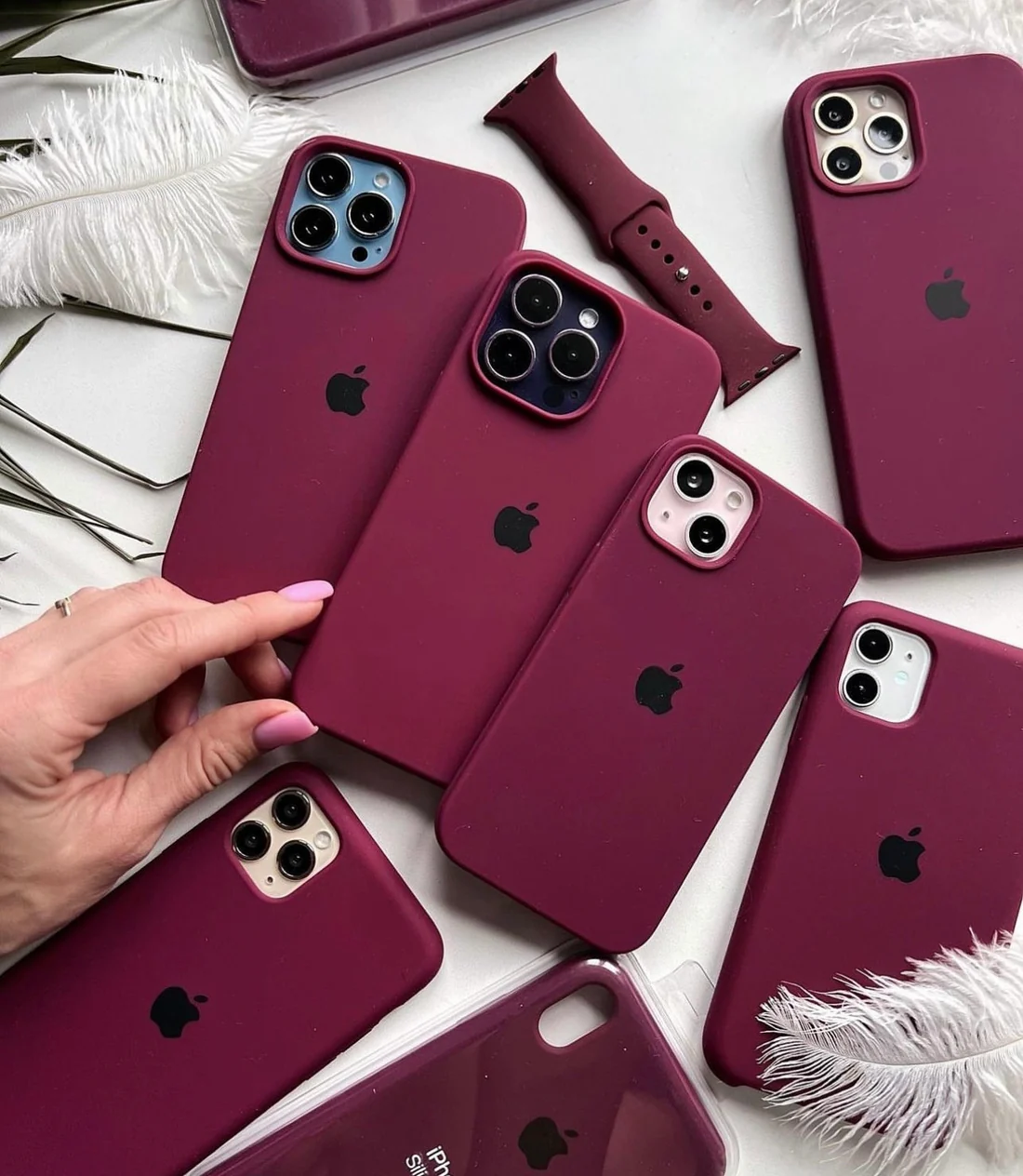 PLUM (WINE) SILICONE CASE