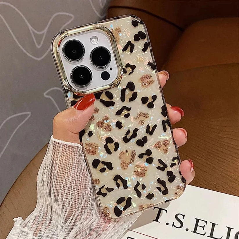 Cheetah Laser Marble Case for iPhone