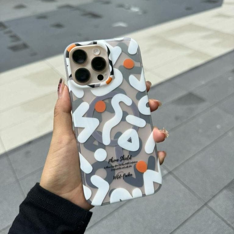 PAIKA Branded Geometric Graffiti Case
