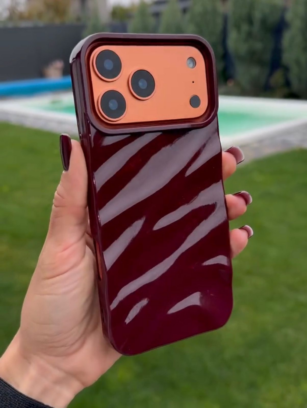 Cherry Wavy Aesthetic Case