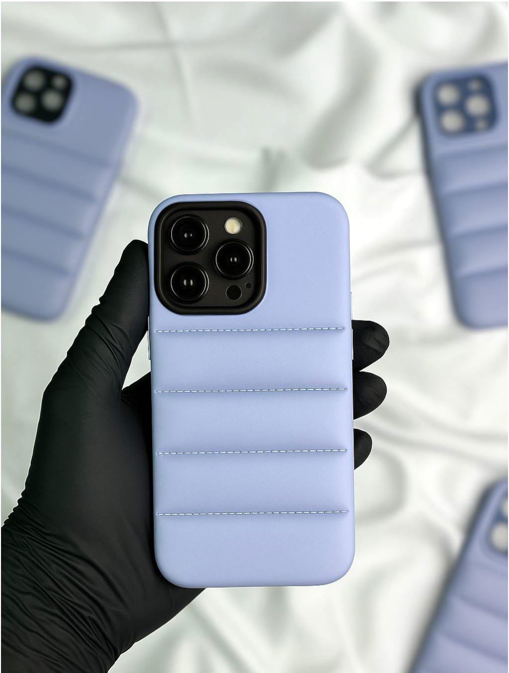 PACK OF TWO PUFFER CASES SEIRRA BLUE AND PURPLE