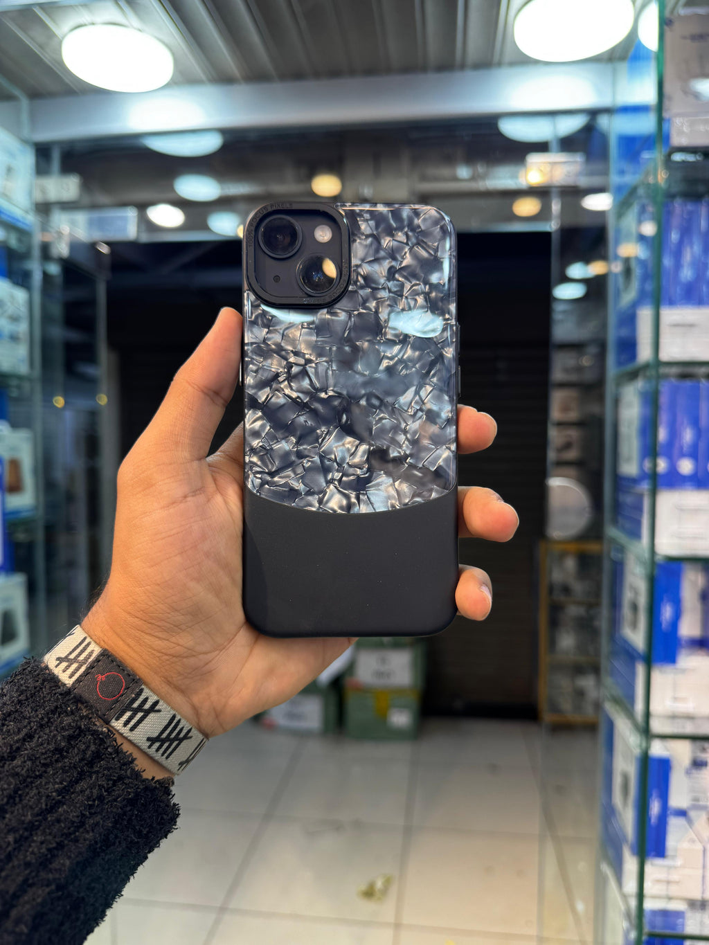 Carbon Marble Gloss Case