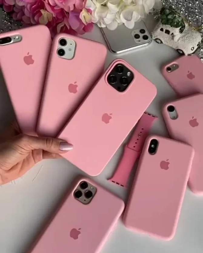 BABY PINK SILICONE CASE