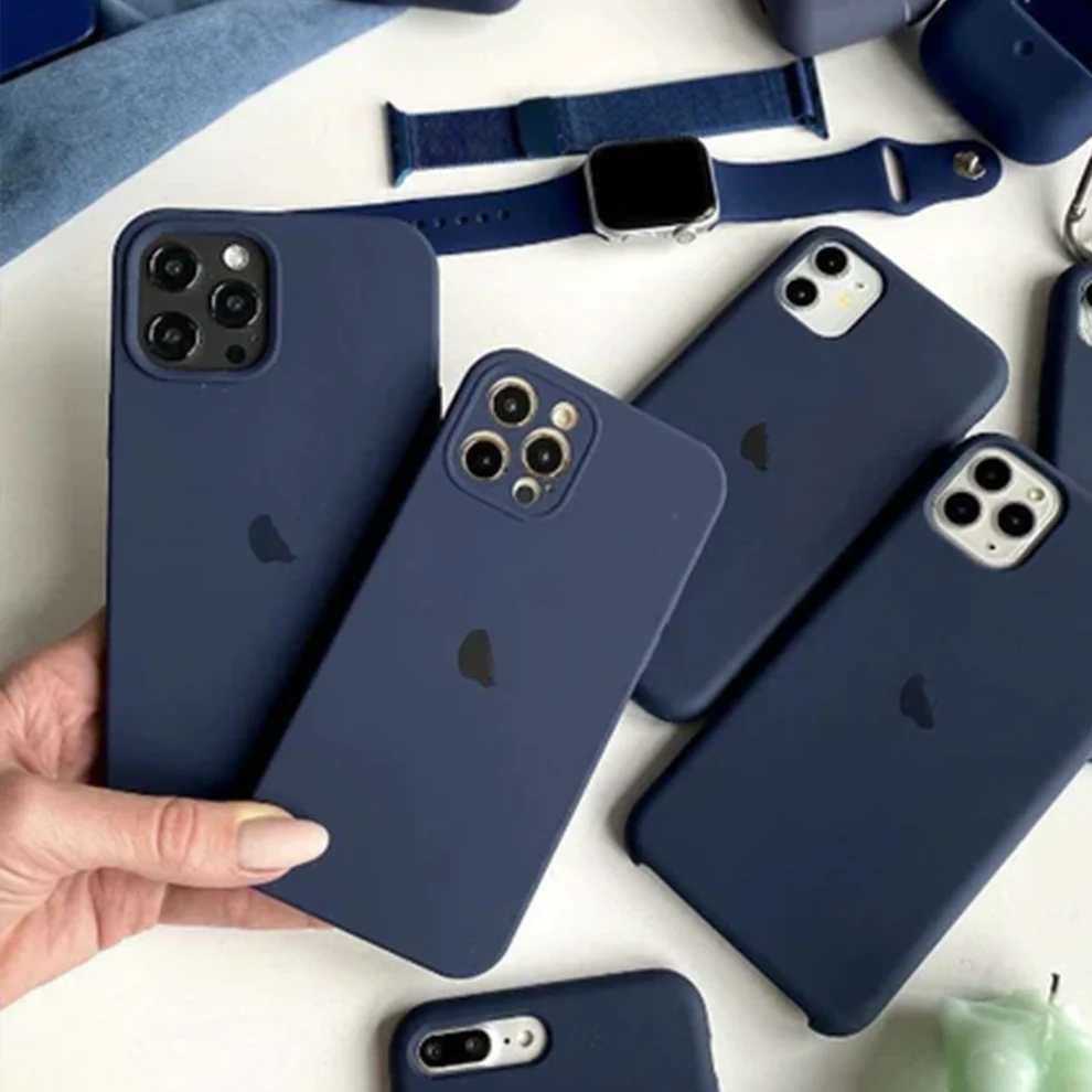 NAVY BLUE SILICONE CASE