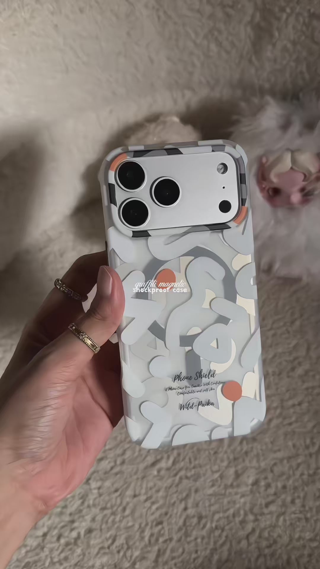 PAIKA Branded Geometric Graffiti Case