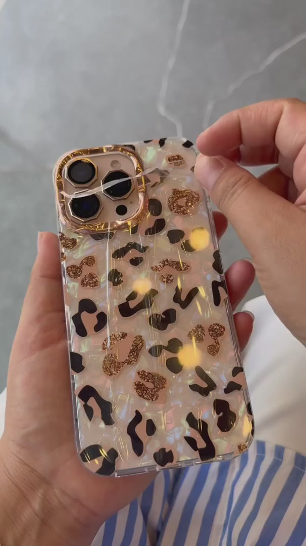 Cheetah Laser Marble Case for iPhone