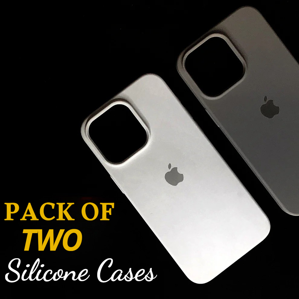 PACK OF TWO SILICONE CASES