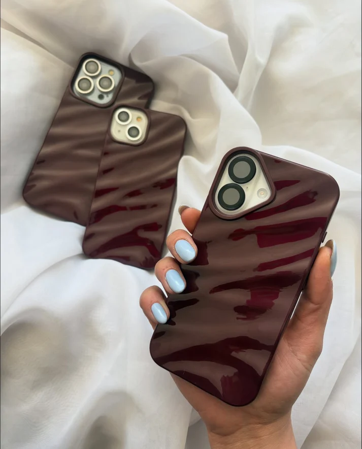 Cherry Wavy Aesthetic Case